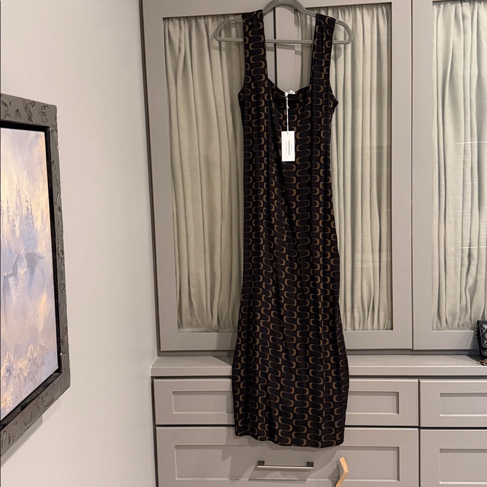 Reformation Vea Dress Black - Size 6